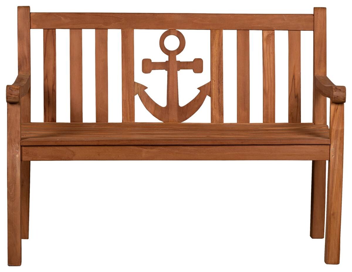 deVries Gartenbank Woodie natur Teakholz B/H/T: ca. 120x89x60 cm