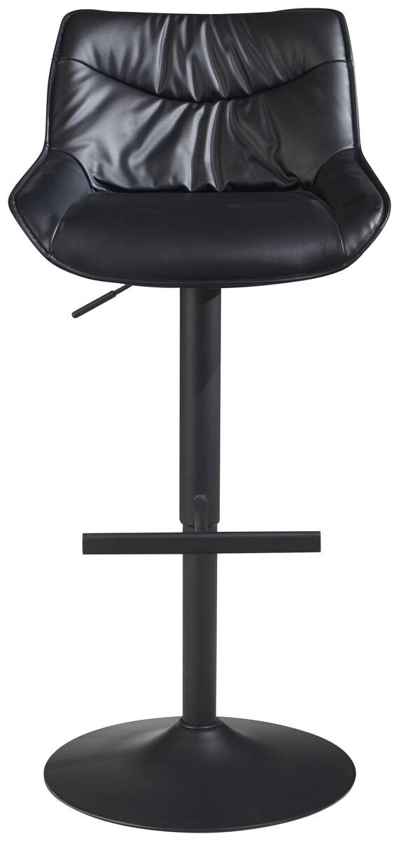 Barhocker schwarz Kunstleder B/H/T: ca. 45x106x55 cm