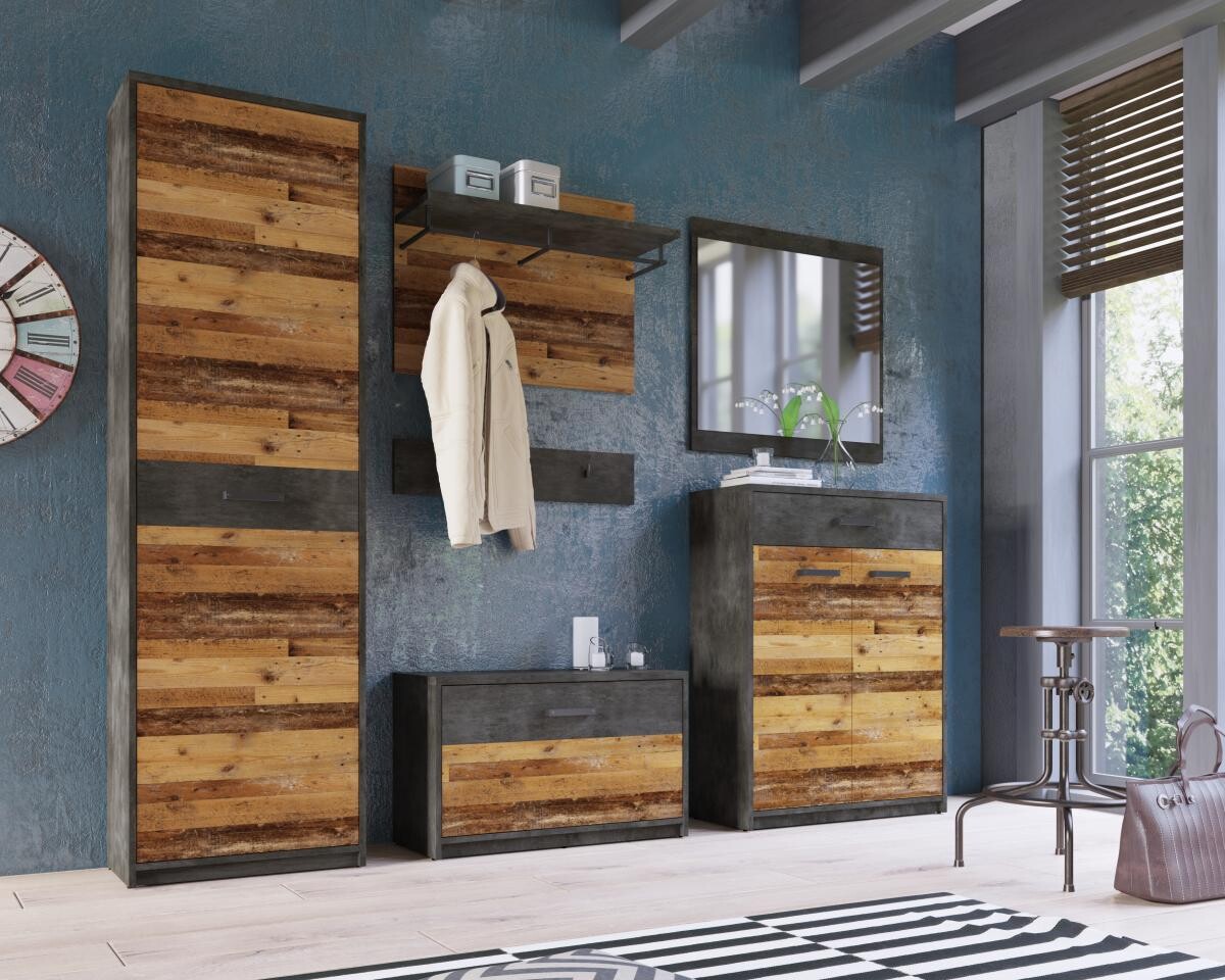 Wandpaneel Perugia Fresko Nachbildung B/H/T: ca. 80x16x2 cm