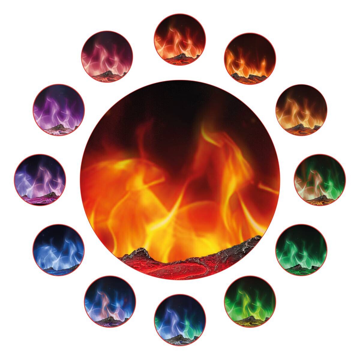 KAMINIO Elektrischer-Kamin MARLON schwarz Metall B/H/T: ca. 91,4x46,6x11,9 cm ca. 1800 W