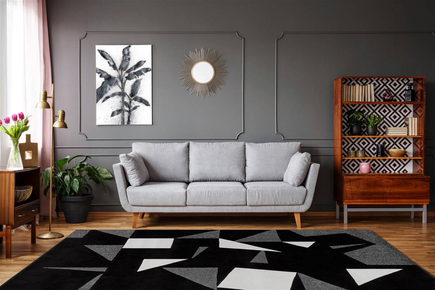 Arte Espina Kurzflorteppich Spirit Frisee 3108 schwarz B/L: ca. 140x200 cm