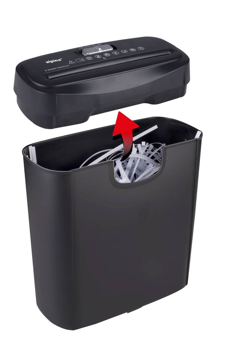 alpina Aktenvernichter schwarz