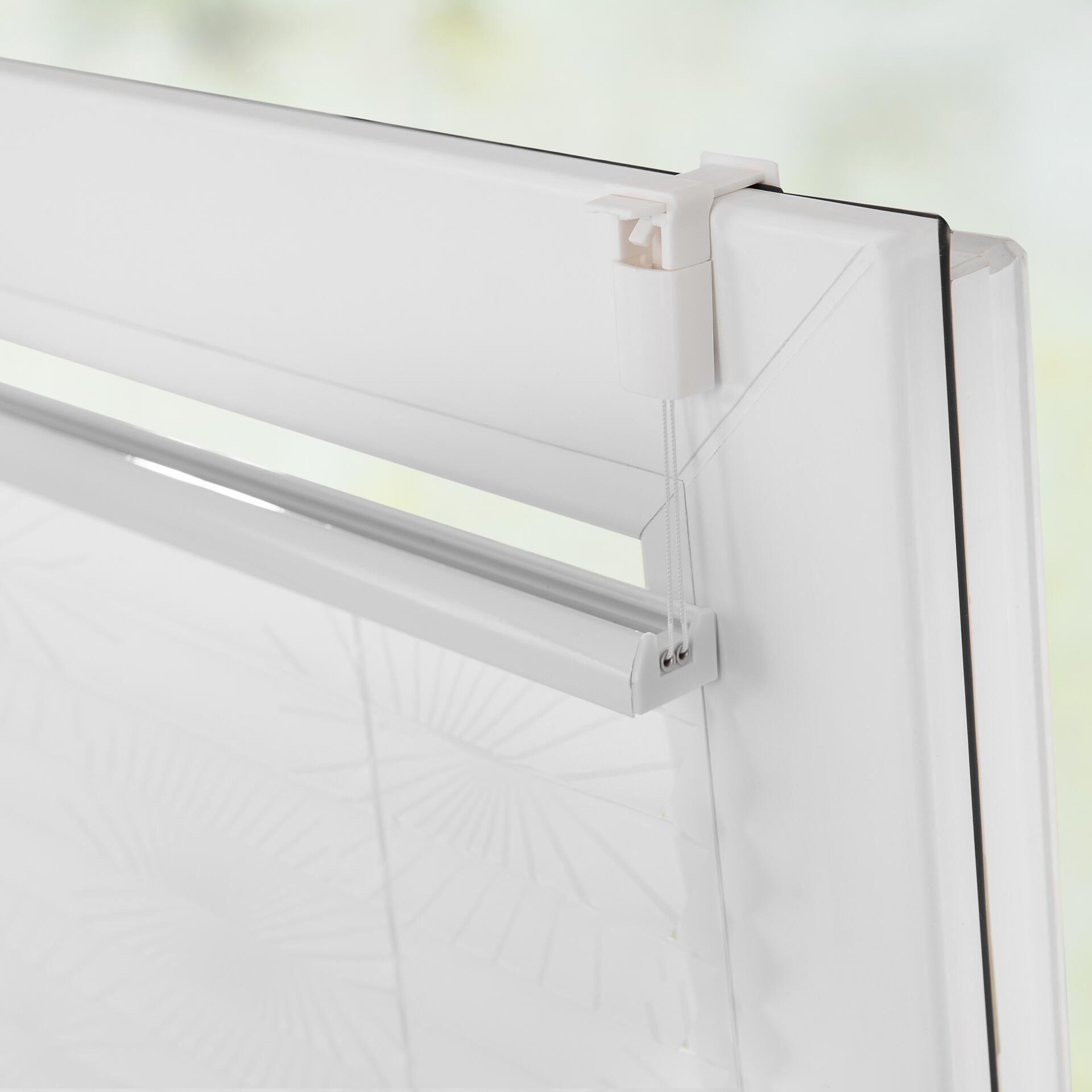 LICHTBLICK Spannplissee Sonne weiß B/L: ca. 120x130 cm