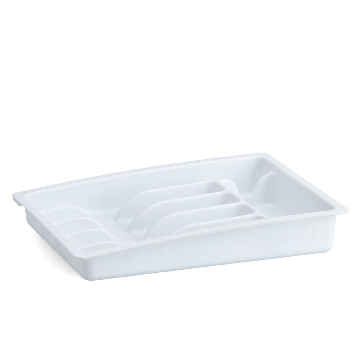 Zeller Besteckkasten ausziehbar weiß B/H/L: ca. 38x7x48 cm