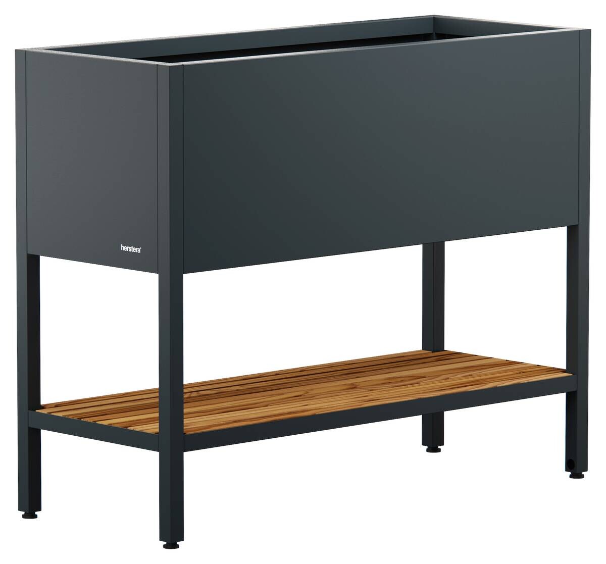 Herstera Garden Hochbeet Deco anthrazit Stahl B/H/L: ca. 100x80x40 cm