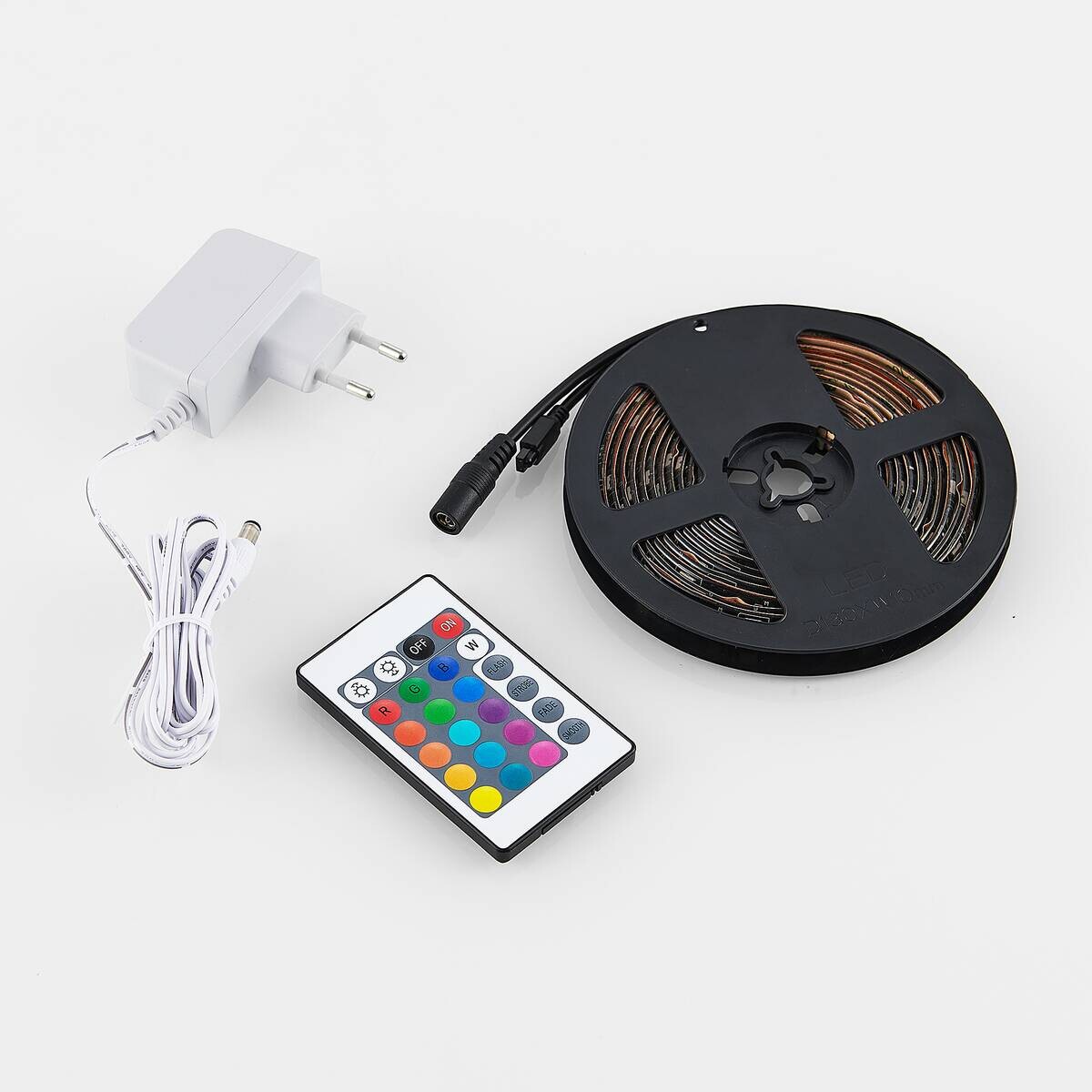 Lichtband schwarz Kunststoff B/L: ca. 1x300 cm