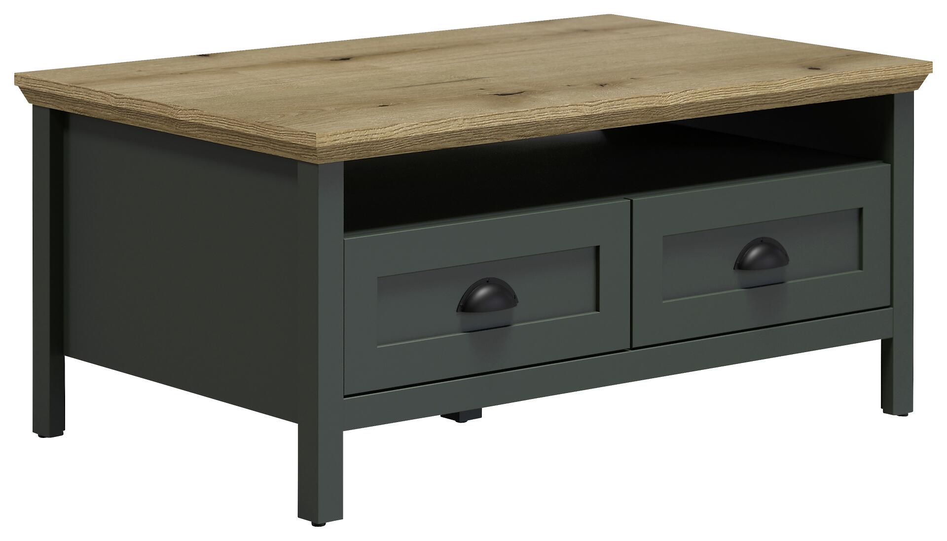 Couchtisch Stanton tannengrün Eiche Evoke Coast Nachbildung B/H/T: ca. 101x45x60 cm