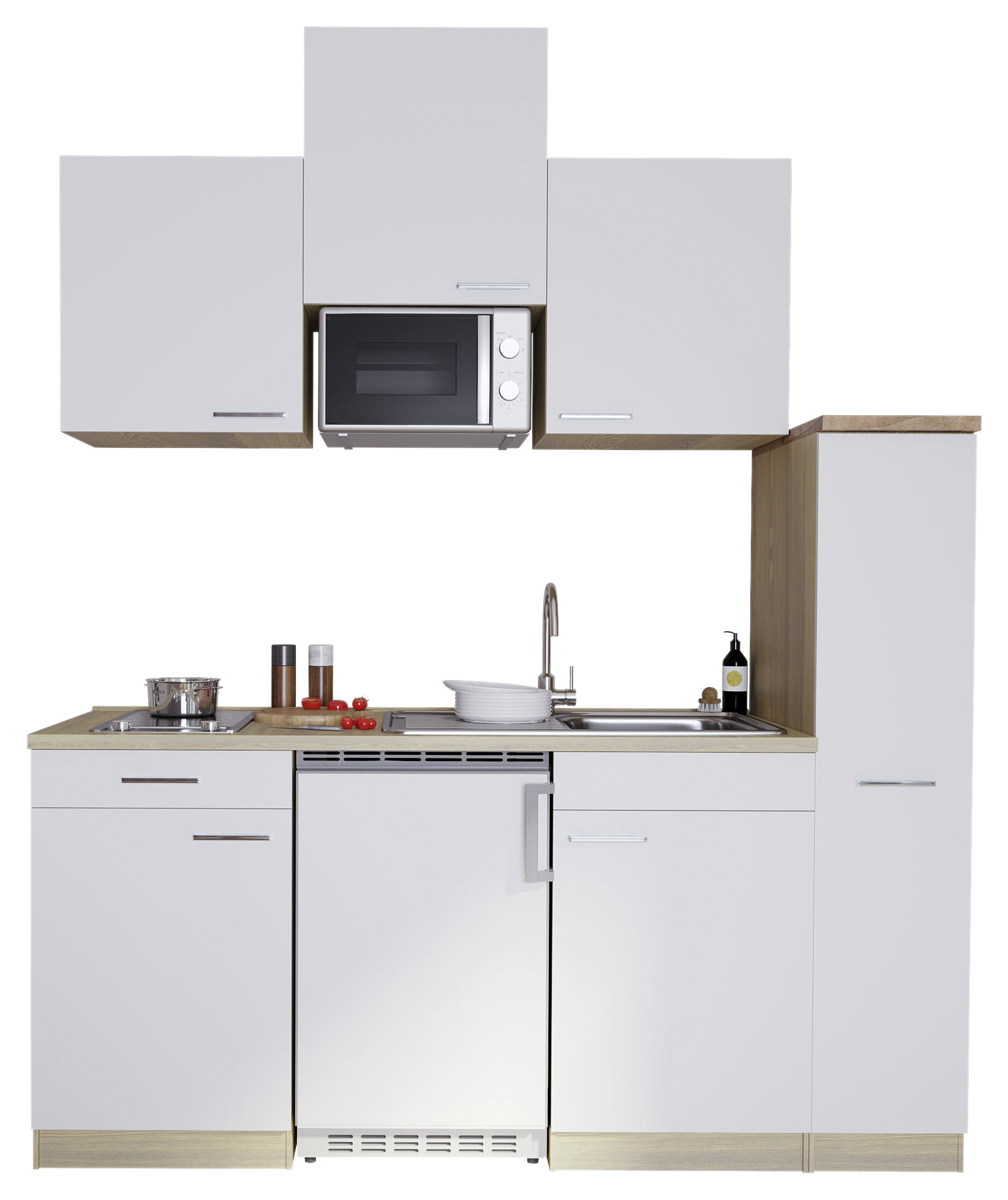 Respekta Küchenblock Economy weiß B/H/T: ca. 180x200x60 cm