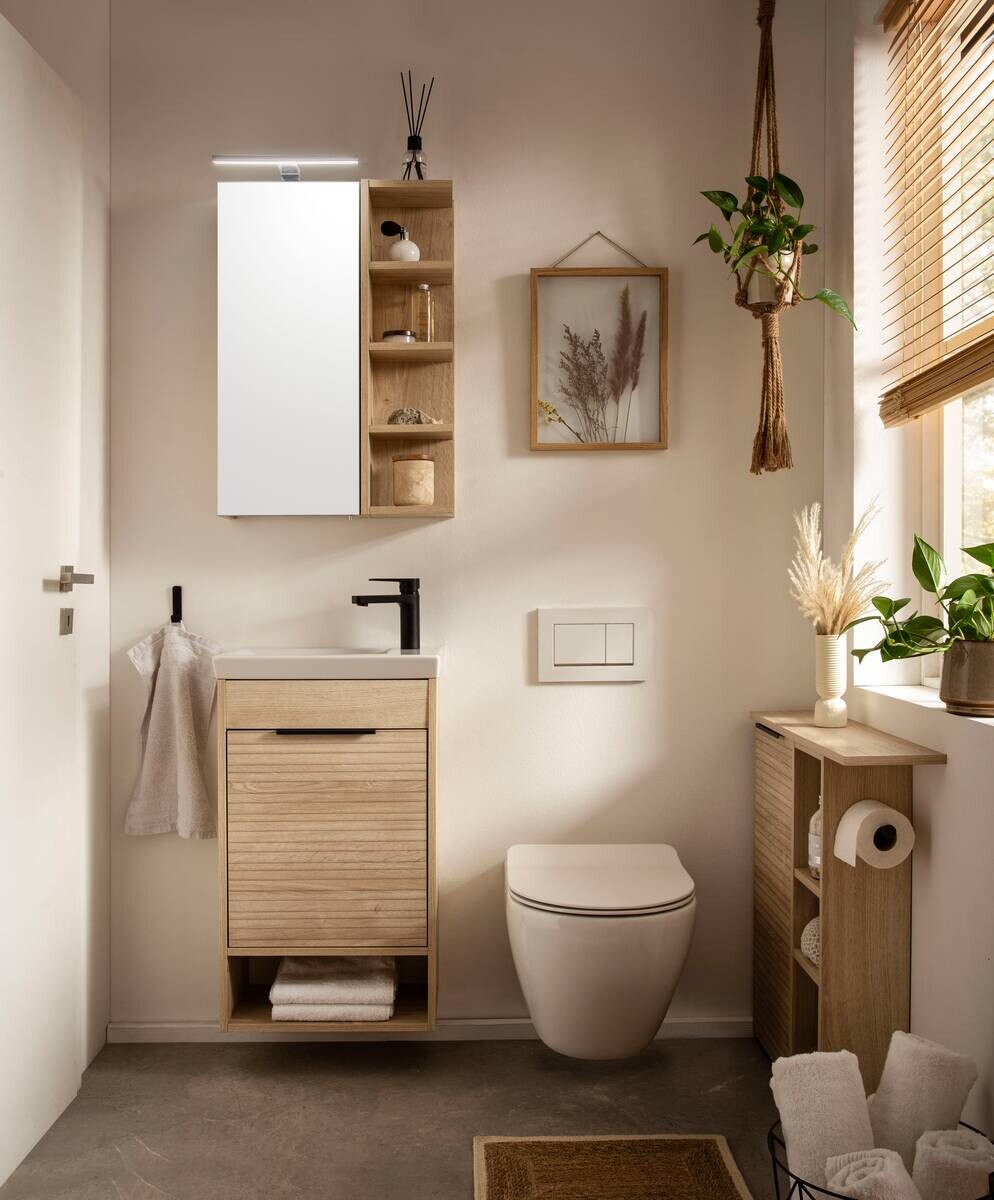 Unterschrank Mads Eiche Nachbildung B/H/T: ca. 70,7x74,3x17 cm