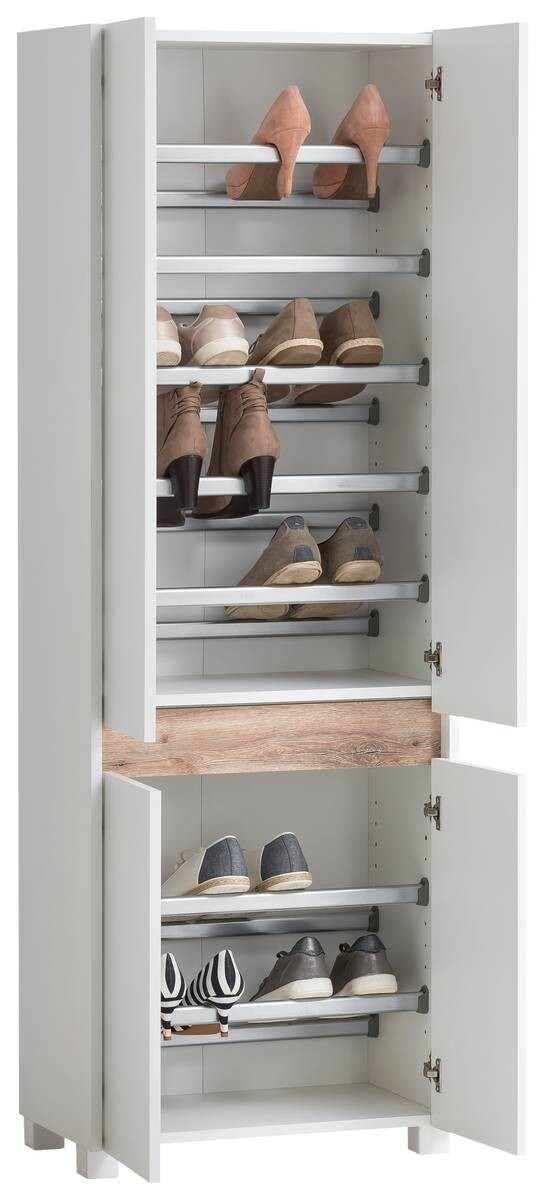 Schuhschrank Cosmo perlweiß Optik B/H/T: ca. 56,9x164,5x33 cm