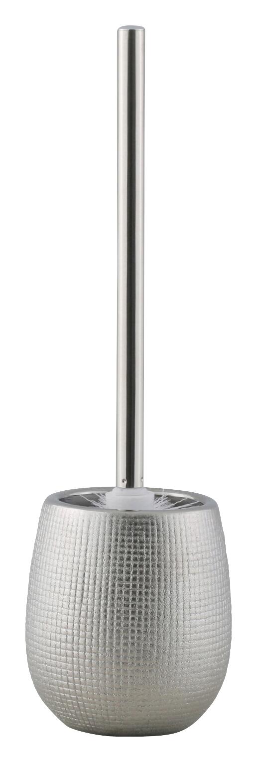 Axentia WC-Garnitur silber schwarz Edelstahl