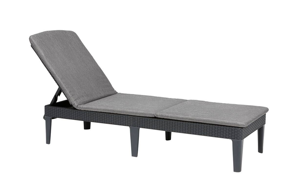 Keter Gartenliege Graphit Kunststoff B/H/L: ca. 58x29x188 cm Keter Gartenliege Graphit Kunststoff B/H/L: ca. 58x29x188 cm