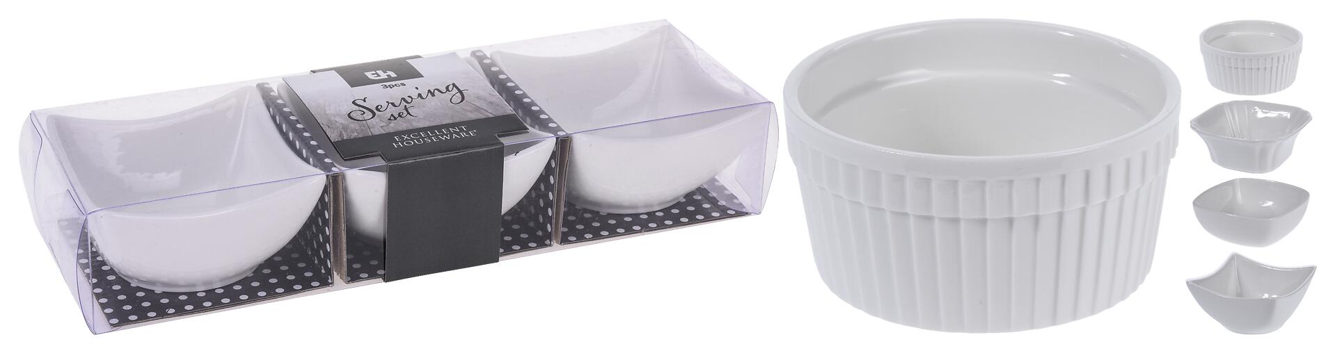 Schalenset weiß Porzellan Schalenset weiß Porzellan