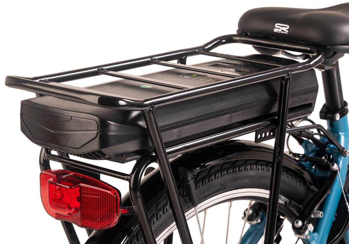 Hollandia City E-Bike Optima Basic KS189E 28 Zoll Rahmenhöhe 44 cm 7 Gänge türkis türkis ca. 250 W ca. 36 V ca. 28 Zoll