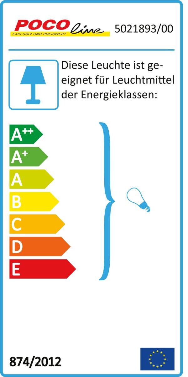 POCOline Wandleuchte Wall Satiniert weiß Glas B/H/L: ca. 12x24x10 cm E27 1 Brennstellen