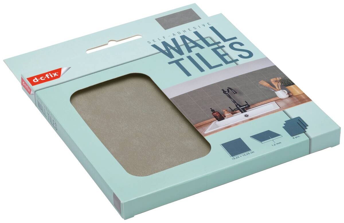 d-c-fix Wandfliese selbstklebend olive B/L: ca. 15,25x15,25 cm