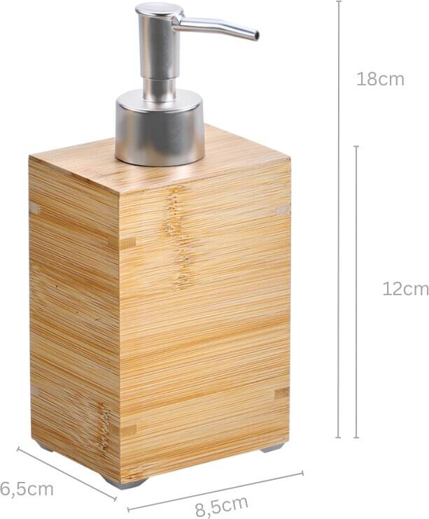 Kesper Seifenspender natur Bambus B/H/L: ca. 6,5x18x8,5 cm
