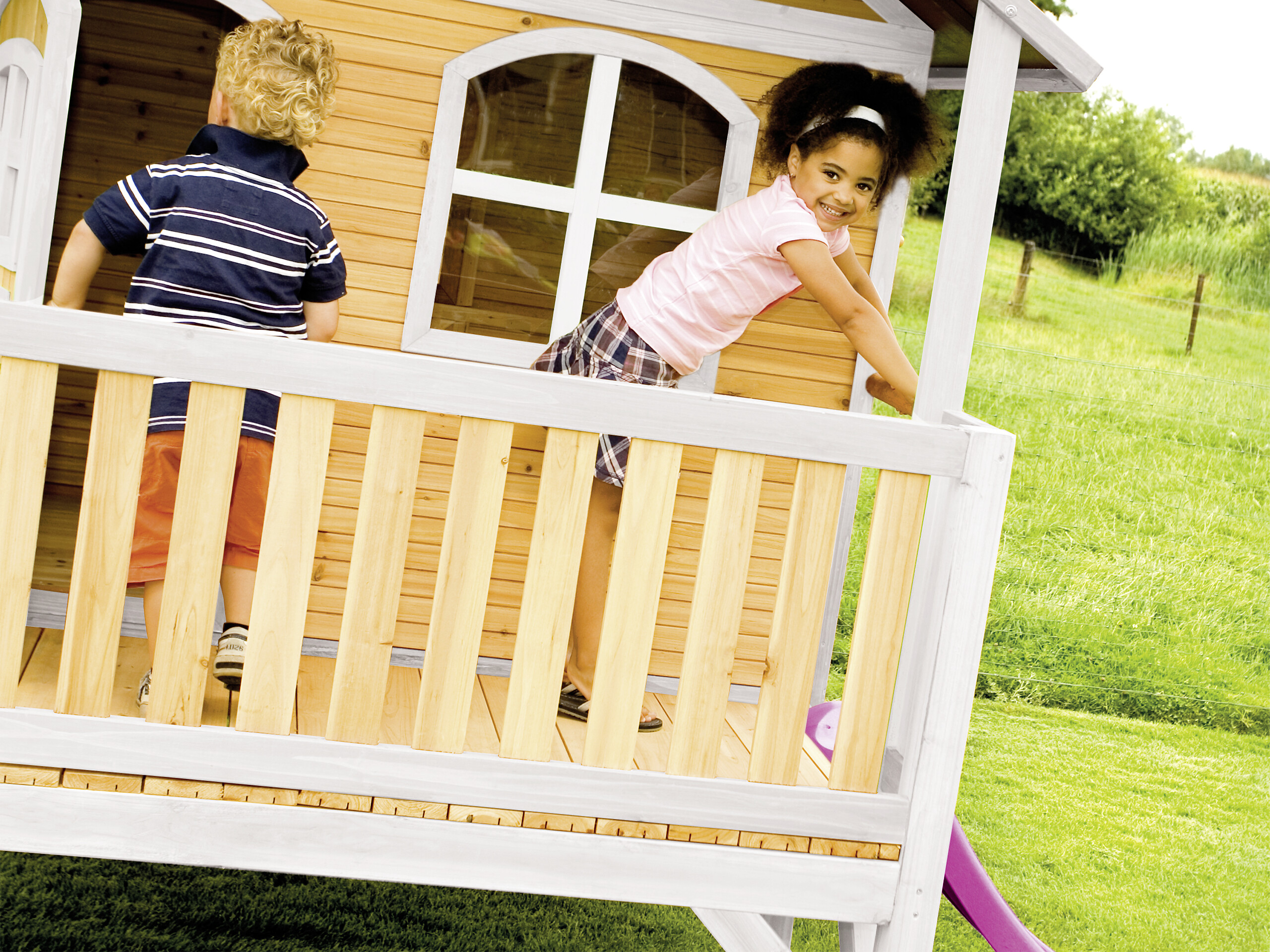 AXI Spielhaus Stef braun B/H/L: ca. 349x233x212 cm