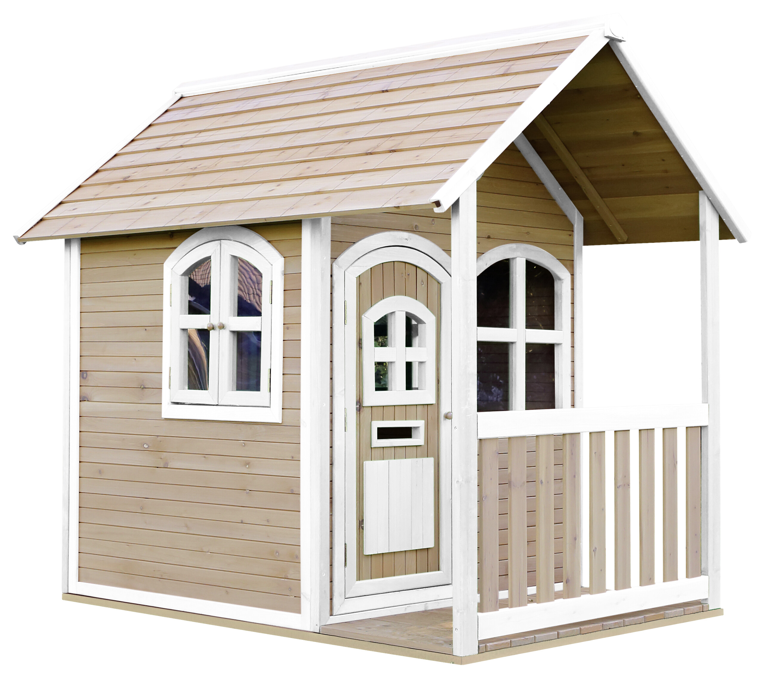 AXI Spielhaus Alex braun B/H/L: ca. 137x178x191 cm