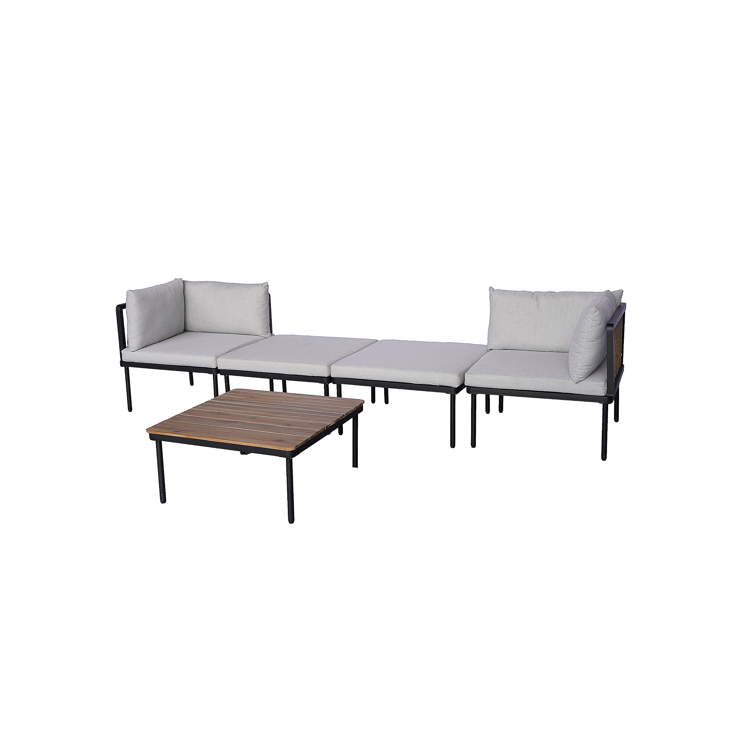 POCOline Gartensitzgruppe grau Akazie