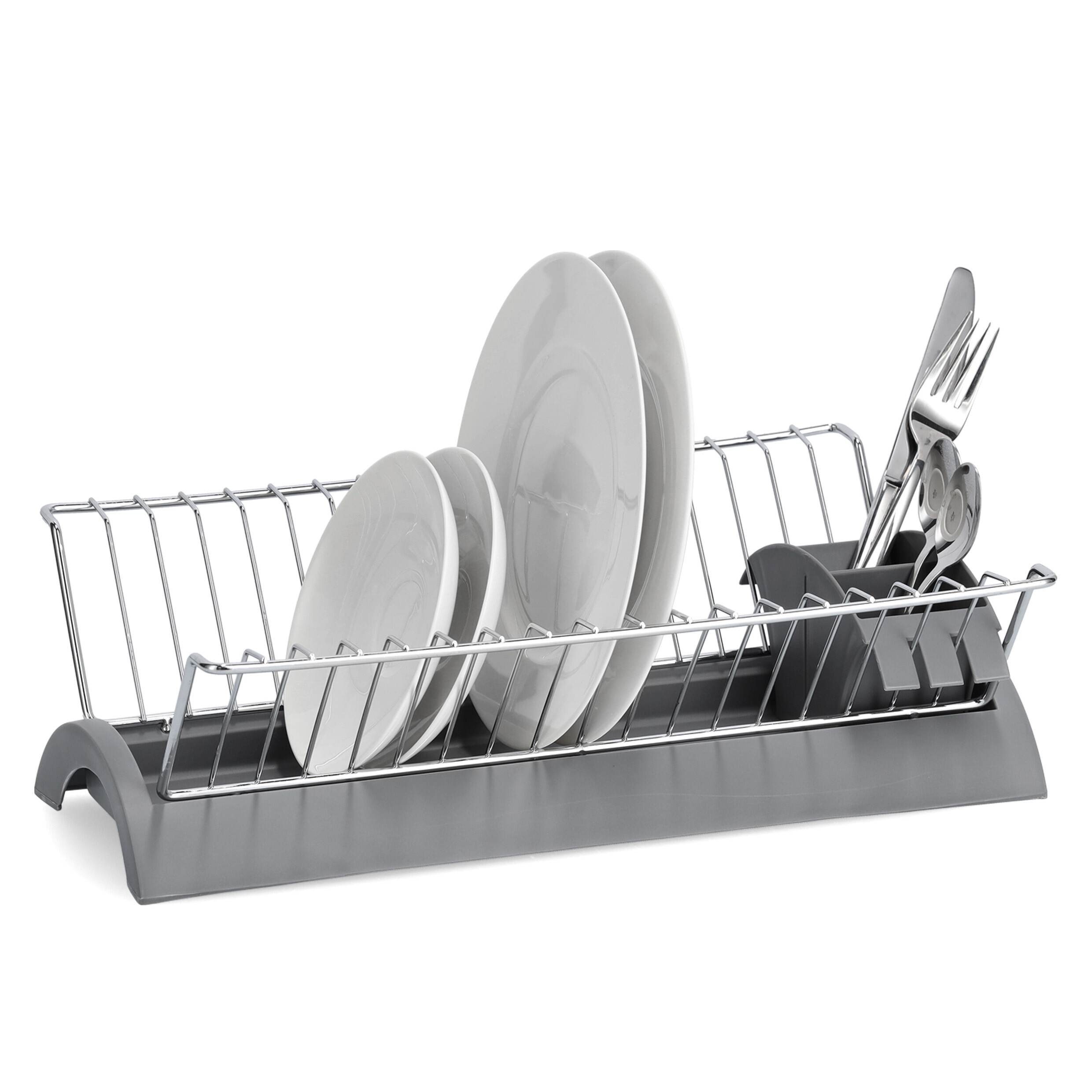 Zeller Geschirrabtropfständer grau Metall B/H/L: ca. 24x14x42 cm