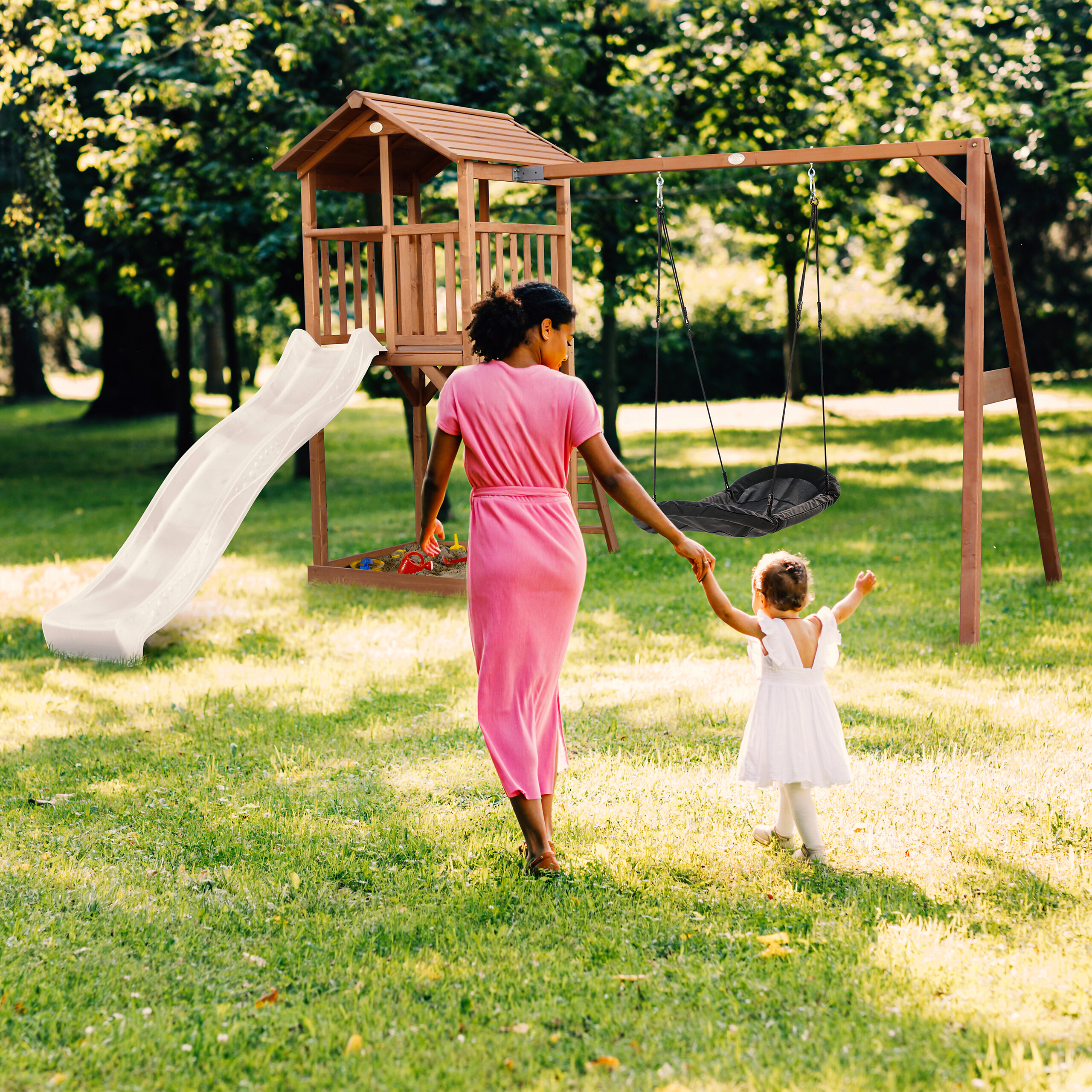 AXI Spielturm Beach Tower braun B/H/L: ca. 357x242x349 cm