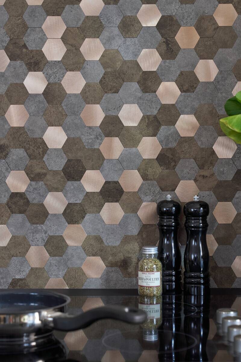 Wandfliesen bronze B/L: ca. 28,8x29 cm