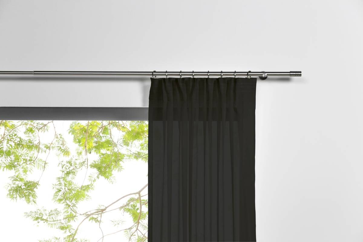 Kombivorhang PURE schwarz B/L: ca. 135x300 cm