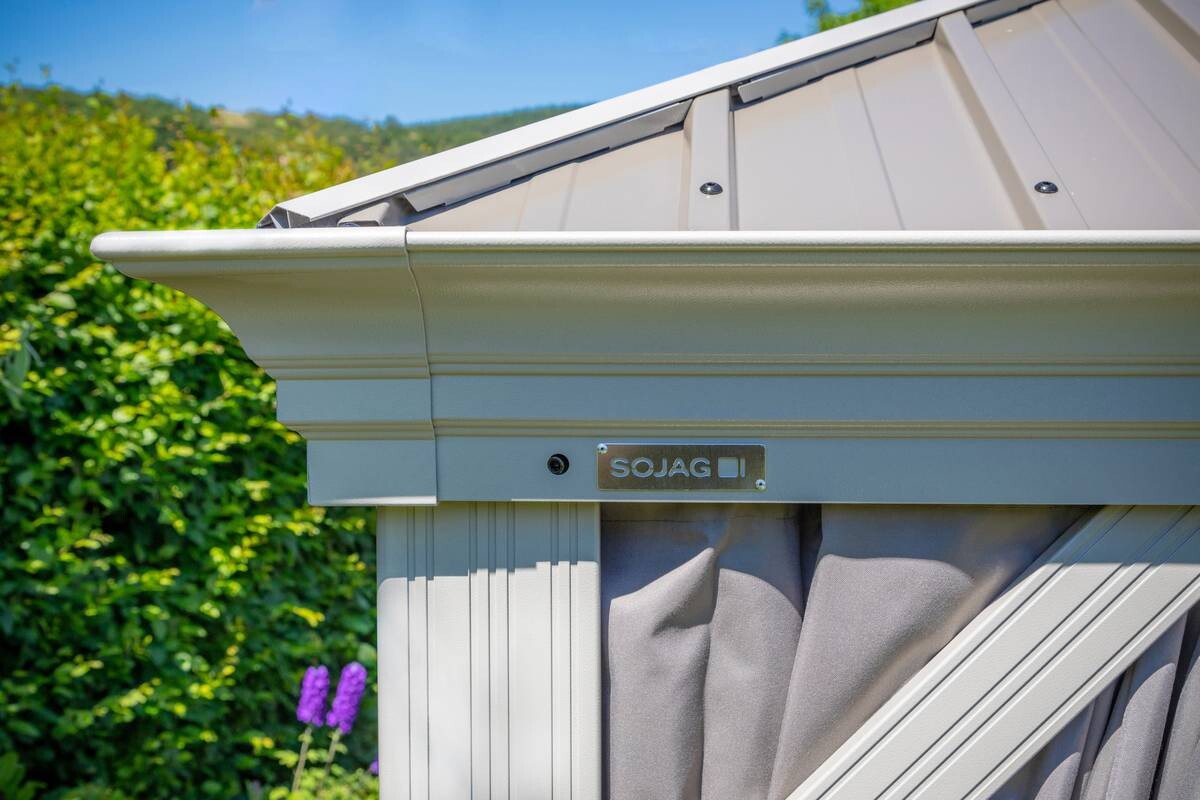 Sojag Pavillon-Vorhang-Set Messina taupe Polyester