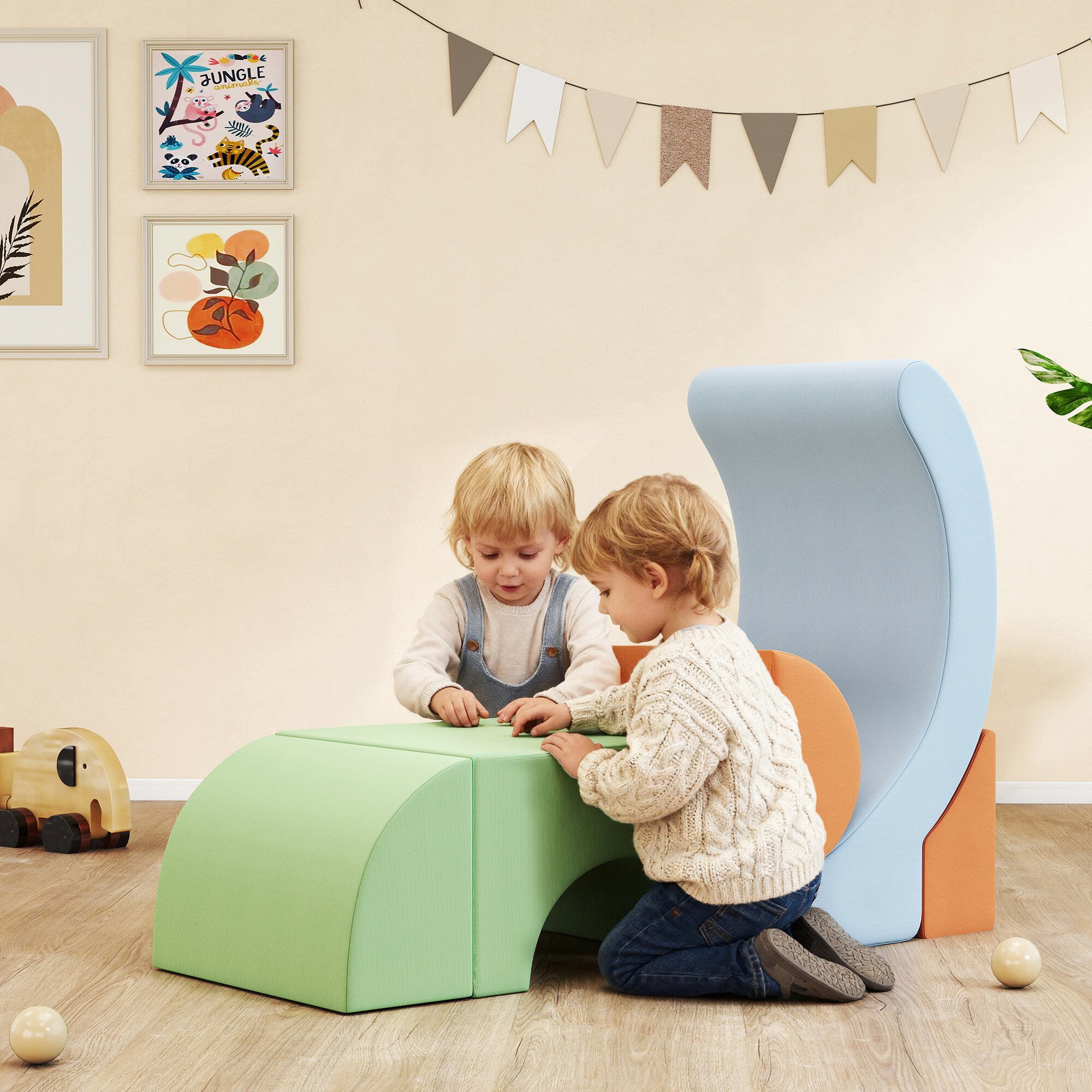 AIYAPLAY Softbausteine B/H/L: ca. 48x32x85 cm