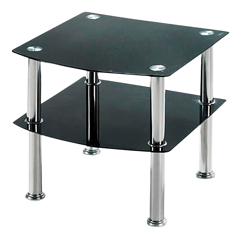 Beistelltisch  schwarz Edelstahl Optik B/H/T: ca. 45x43x45 cm