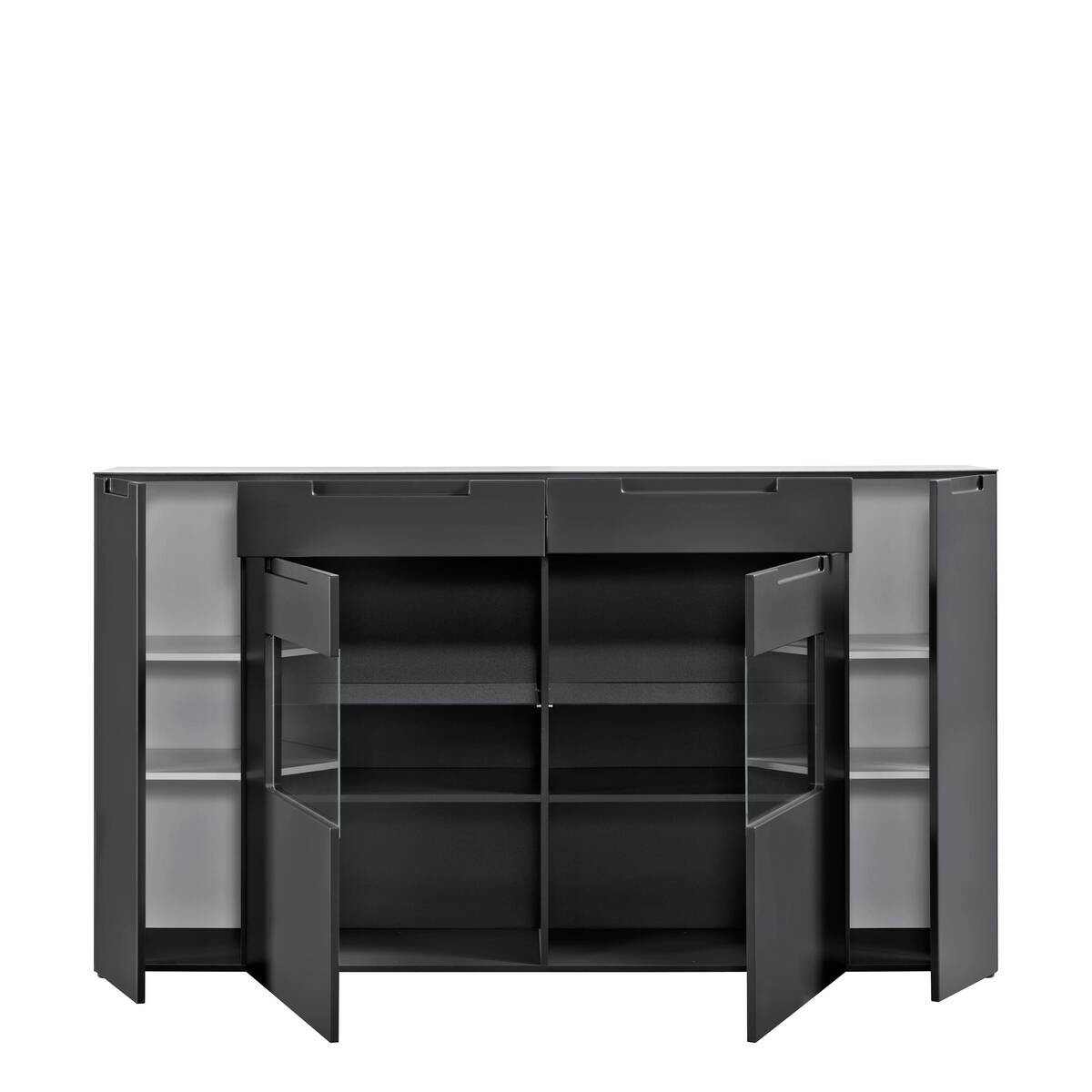 Highboard Mailand anthrazit matt MDF B/H/T: ca. 192x108x40 cm