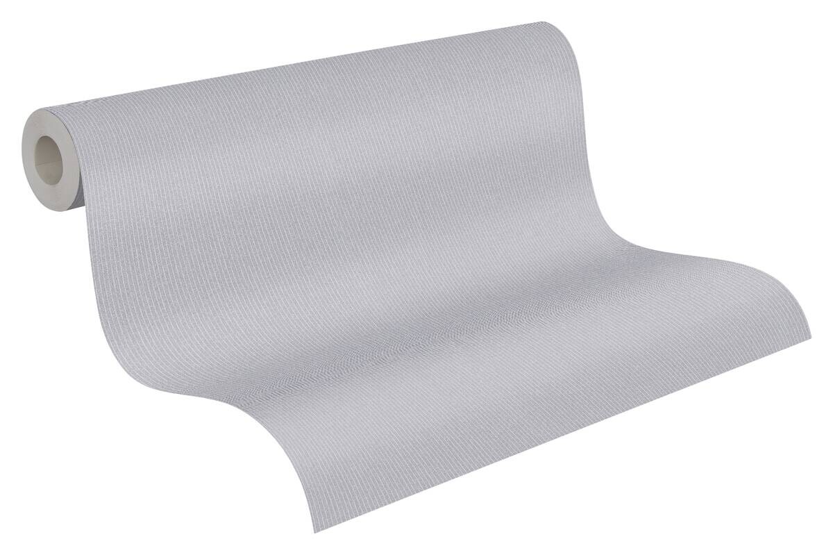 A.S.Creation Vliestapete New Elegance Uni grau B/L: ca. 53x1005 cm