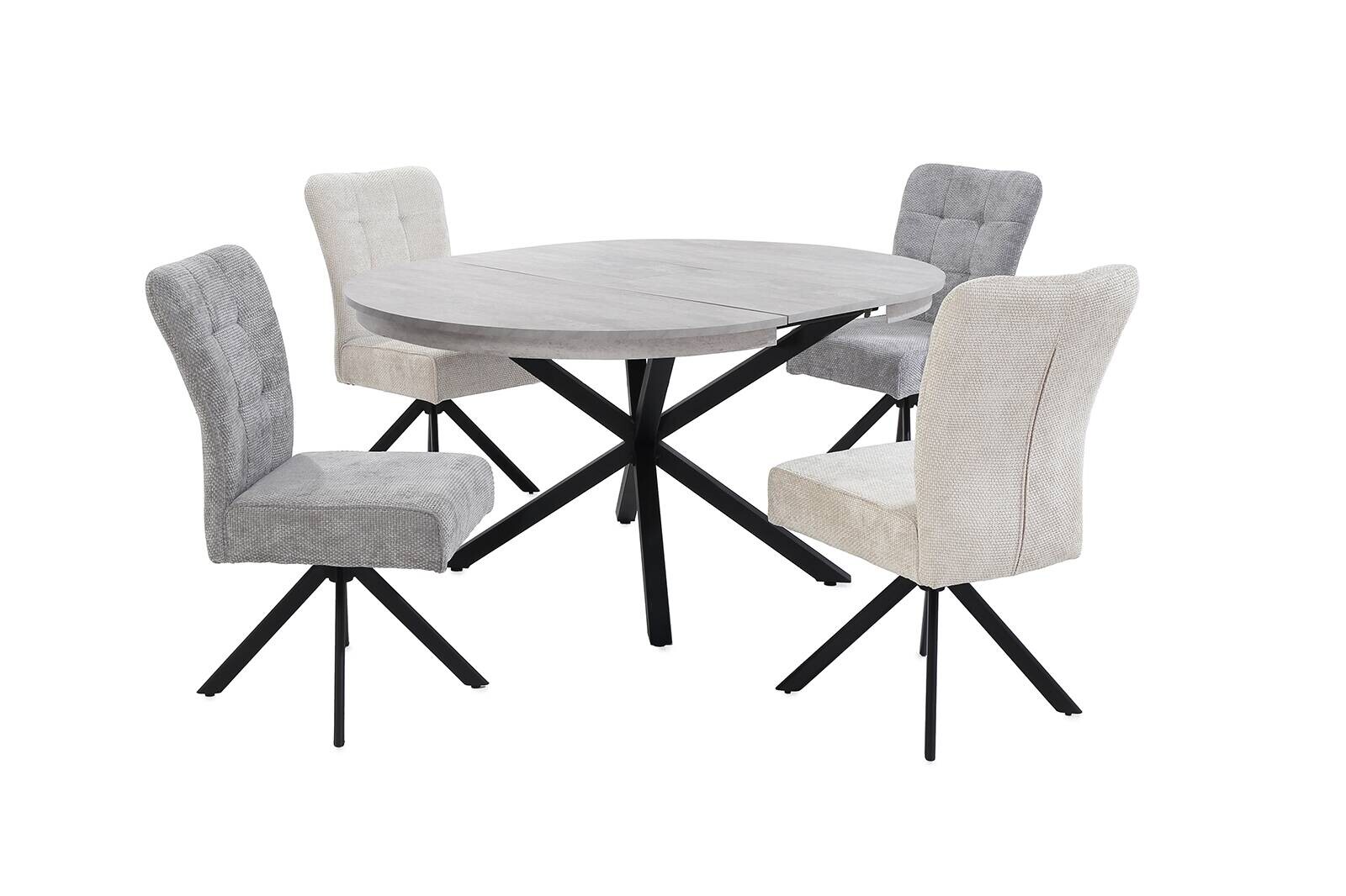 Esstisch Beton schwarz B/T: ca. 160x120 cm