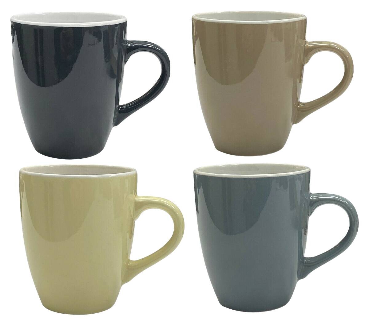 Kaffeebecher 4er Set multicolor Keramik 4 tlg.