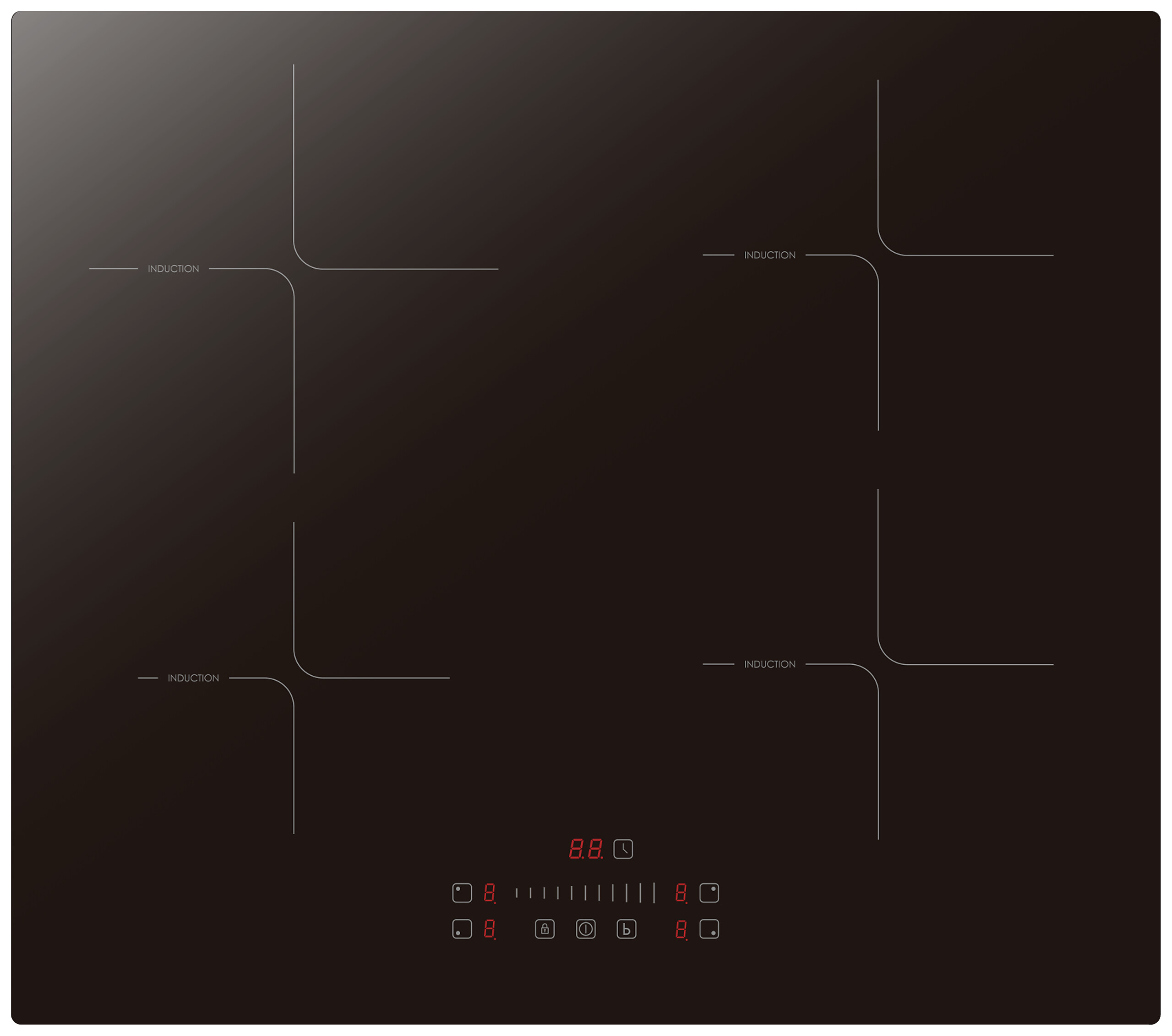 PKM Induktions-Kochplatte IN4-SA B/H/T: ca. 59x6,2x52 cm