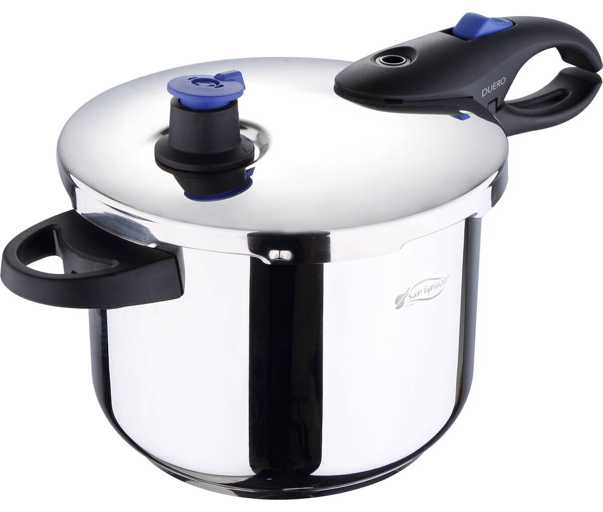 SAN IGNACIO Schnellkochtopf DUERO silber Edelstahl B/H/L: ca. 27x23x42 cm