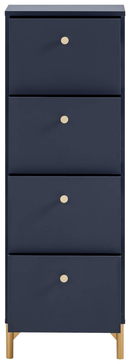 Kommode Alfa blau dunkel B/H/T: ca. 40,1x116,7x40 cm