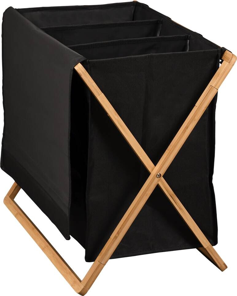 Kesper Wäschesammler braun Polyester B/H/L: ca. 19,5x7,5x71,3 cm