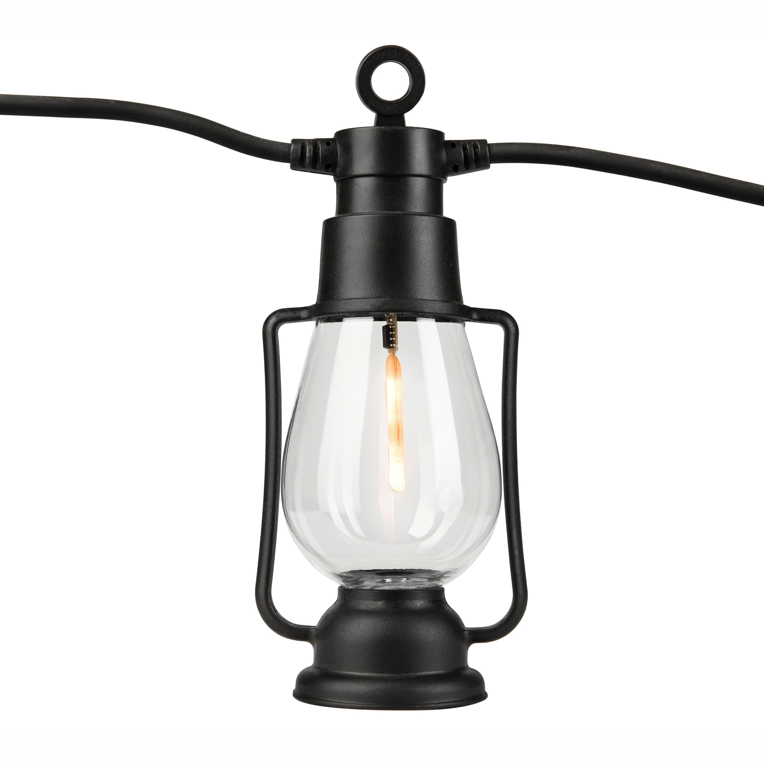 Outdoor-Lichterkette schwarz B/L: ca. 2x2000 cm