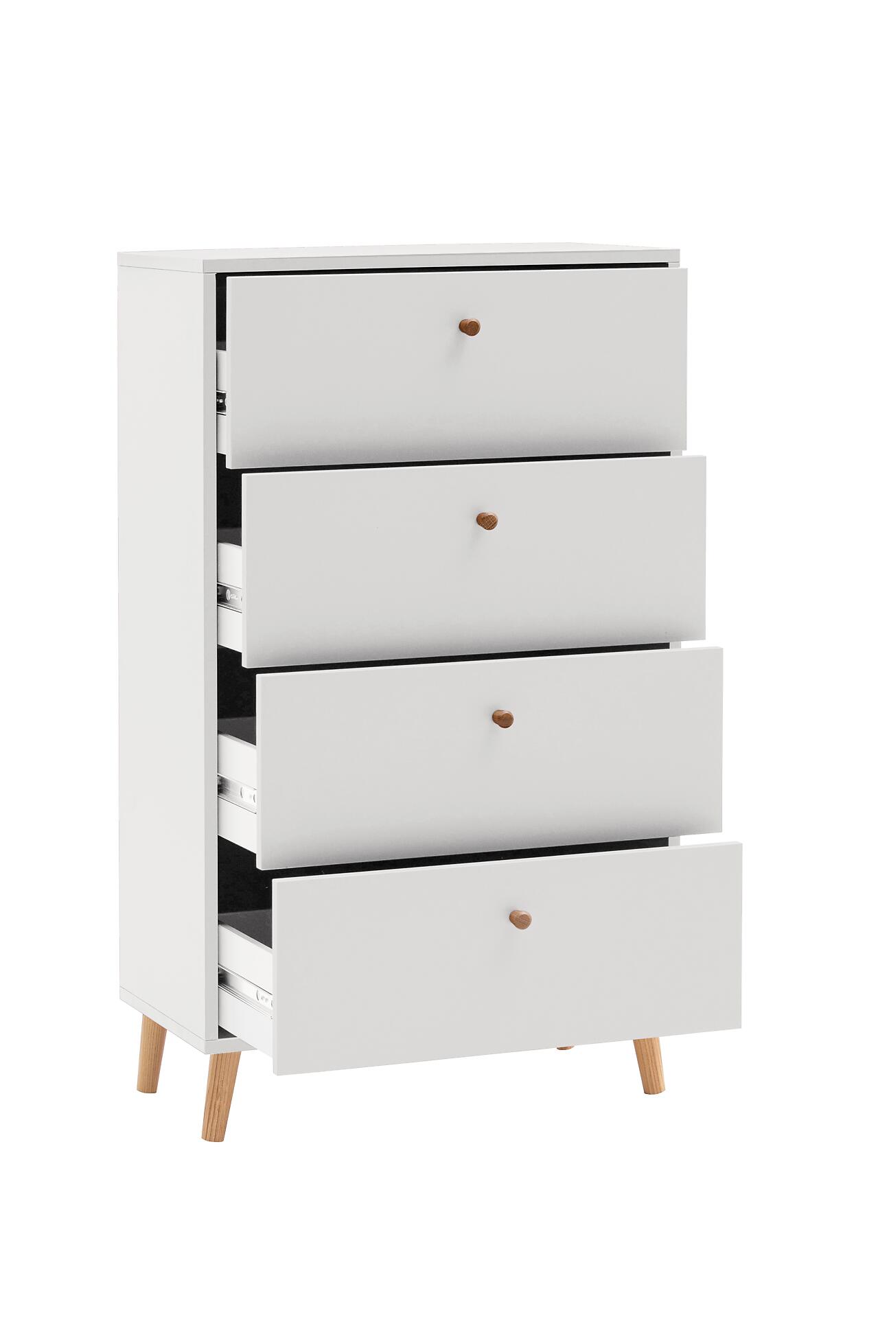 Kommode Bjarne weiß B/H/T: ca. 60,1x101,3x33 cm Kommode Bjarne weiß B/H/T: ca. 60,1x101,3x33 cm