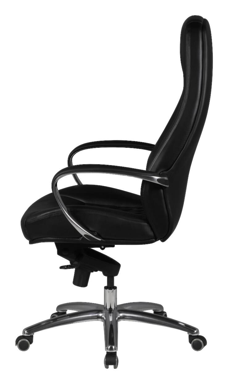 Drehstuhl schwarz Leder