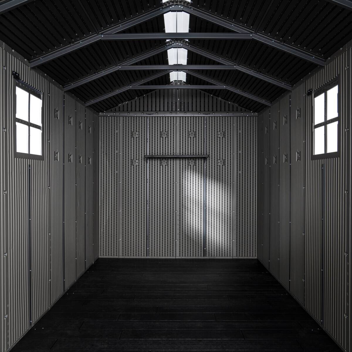 Lifetime Gerätehaus Utah grau B/H/L: ca. 206,2x264,4x426,5 cm