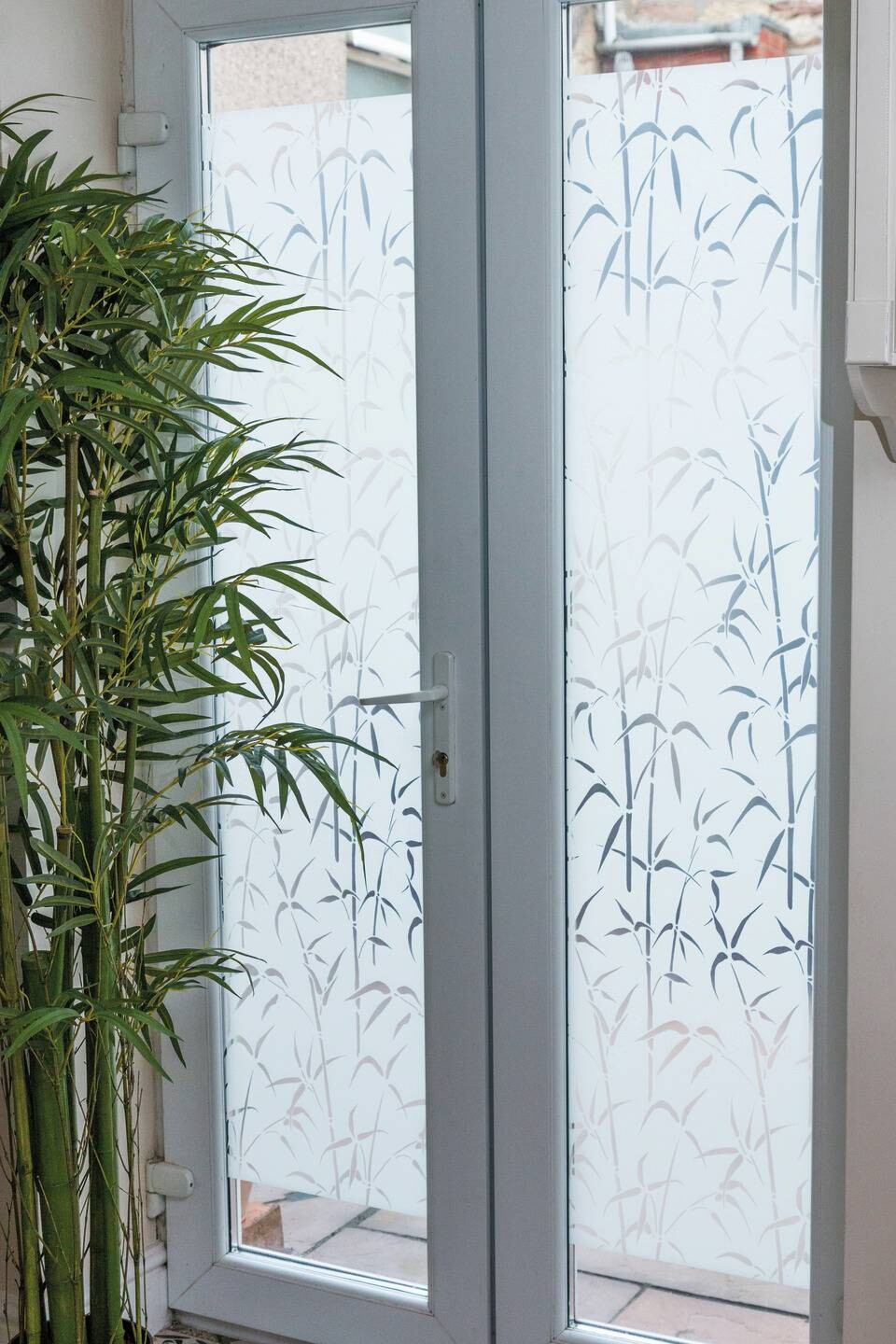 d-c-fix Fensterfolie Bamboo Bamboo Bamboo weiß transparent B/L: ca. 90x150 cm