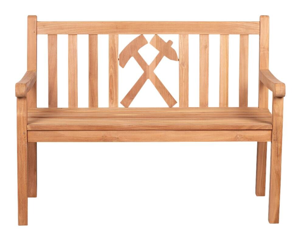 deVries Gartenbank Woodie natur Teakholz B/H/T: ca. 120x89x60 cm