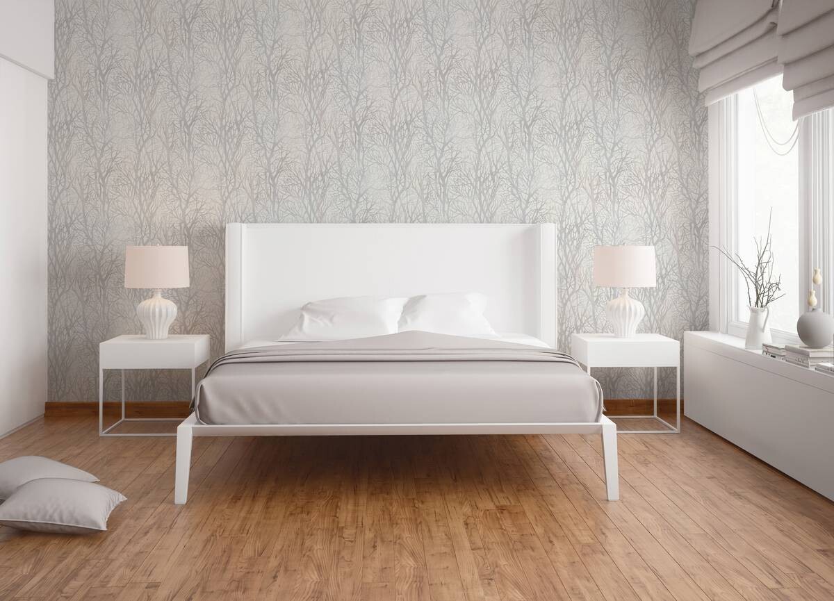 A.S.Creation Vliestapete Life 4 Wald weiß B/L: ca. 53x1005 cm