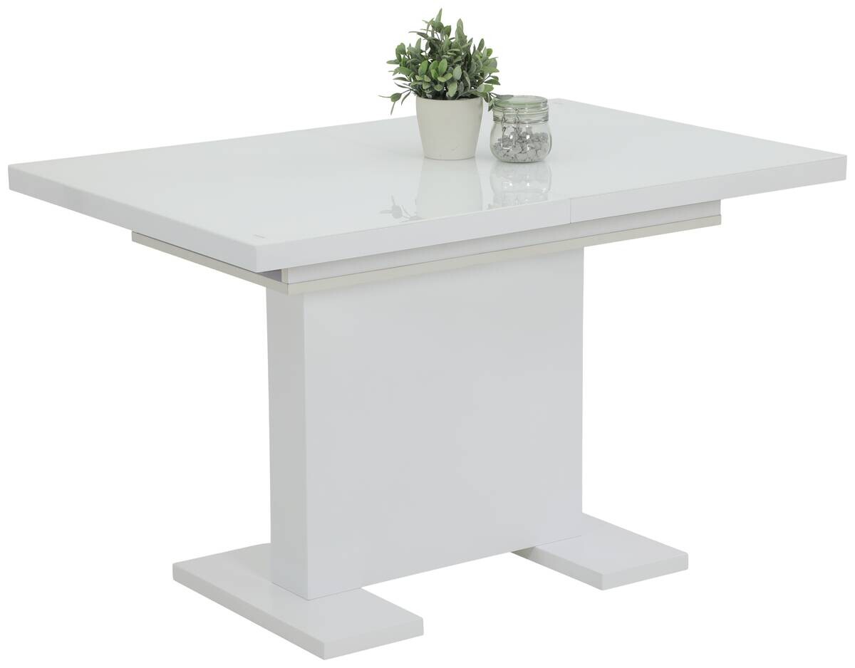 Esstisch Wilma weiß Hochglanz B/H/T: ca. 120x76x80 cm