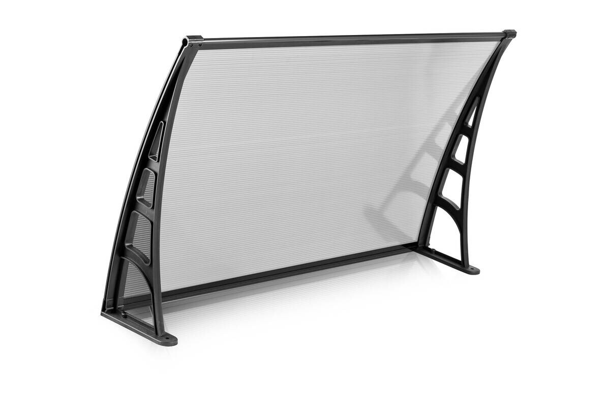 Brosplast Vordach transparent B/H/L: ca. 120x23x70 cm