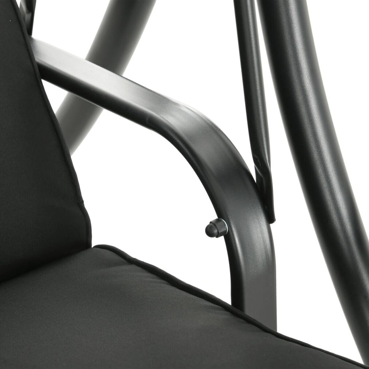 Outsunny Hollywoodschaukel schwarz Polyester B/H/L: ca. 135x177x278 cm