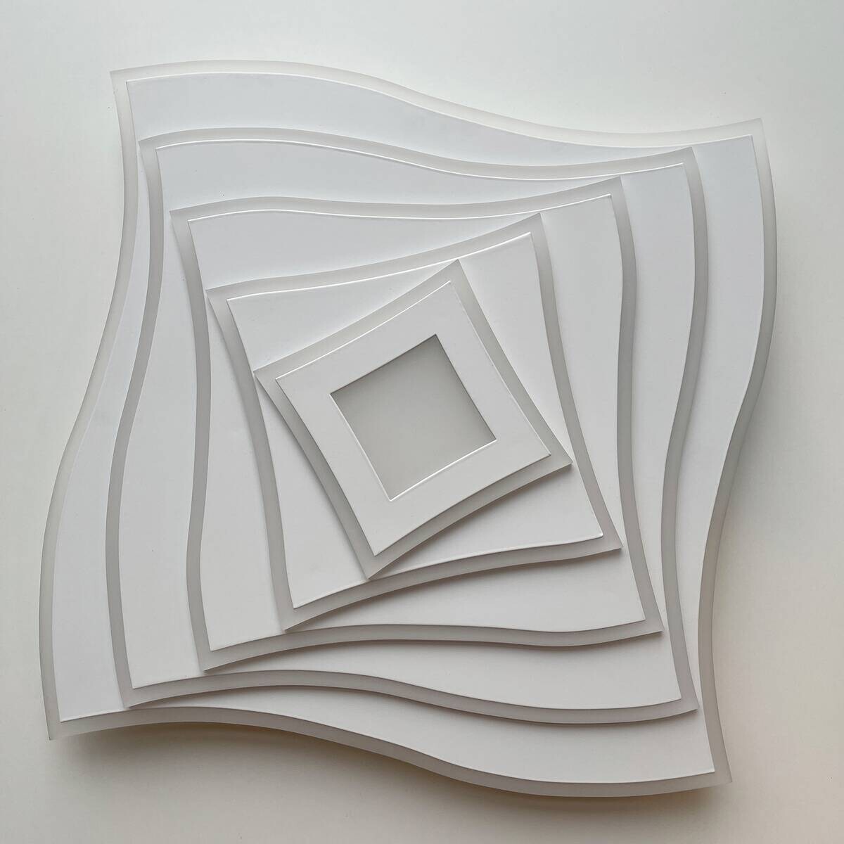 Fischer & Honsel LED-Deckenleuchte 21230 weiß Acryl B/H/T: ca. 50x7,6x50 cm 1 Brennstellen